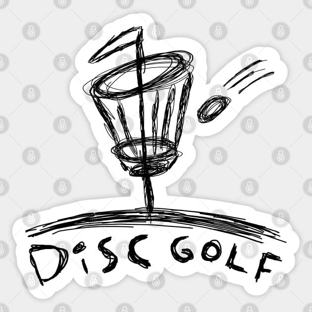 Disc Golf Scribble Sticker by DiscGolfThings